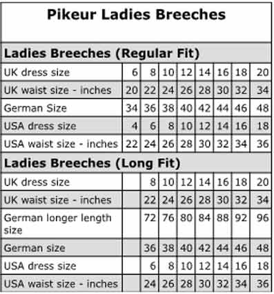 size guide luxury equestrian attire for horse and rider eskadron size chart