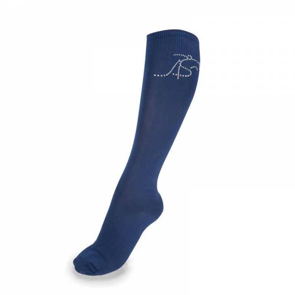 Anna Scarpati Montevideo Socks - Navy Blue