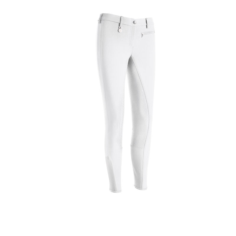 Pikeur Lucinda Grip Breeches - White - Front View Pikeur Lucinda Grip Breeches - White - Front View