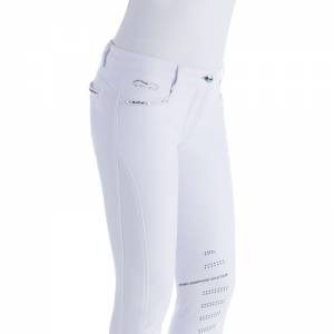 Animo Nallo Breeches - White - Front View