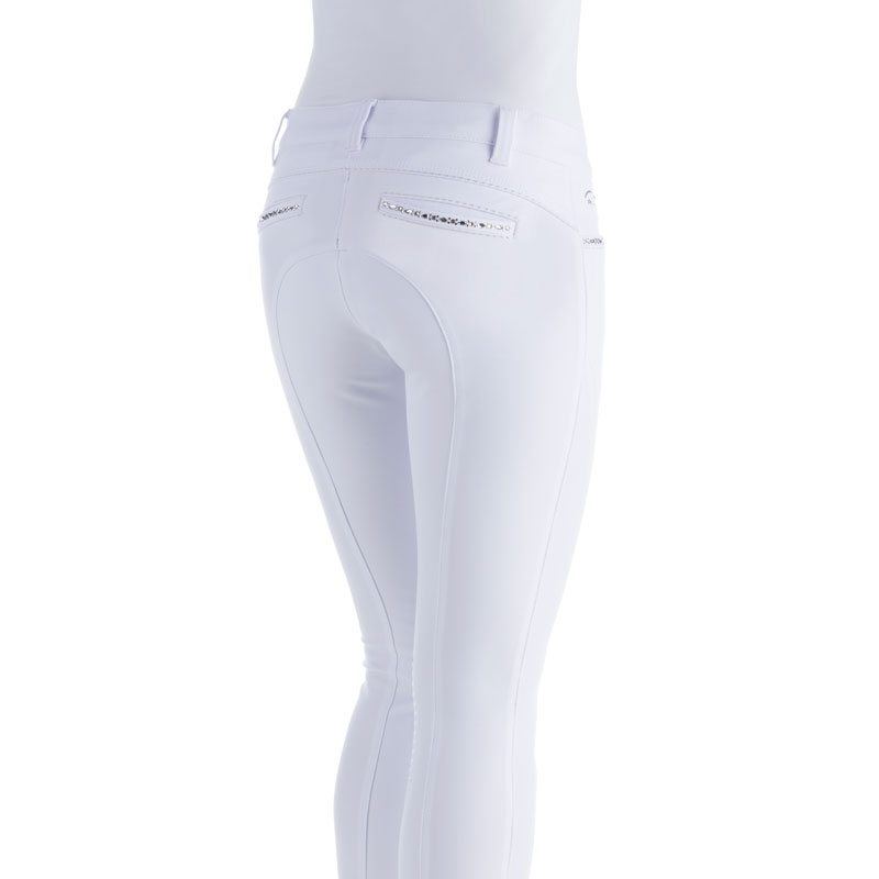 Animo Nallo Breeches - White - Rear View Animo Nallo Breeches - White - Rear View