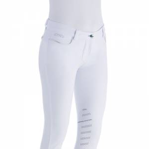 Animo Numana Competition Breeches - Front View - White