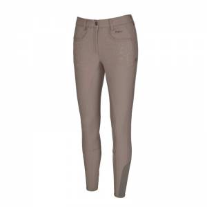 Pikeur Elina Grip Breeches -Taupe - Front View